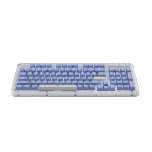 Logitech Alto Keys K98M Wireless Mechanical Keyboard, Customizable Keyboard with Vibration Absorbing Gasket, Backlit Keys, Bluetooth, USB-C Charging, for PC, Mac, Laptops - Lilac main image