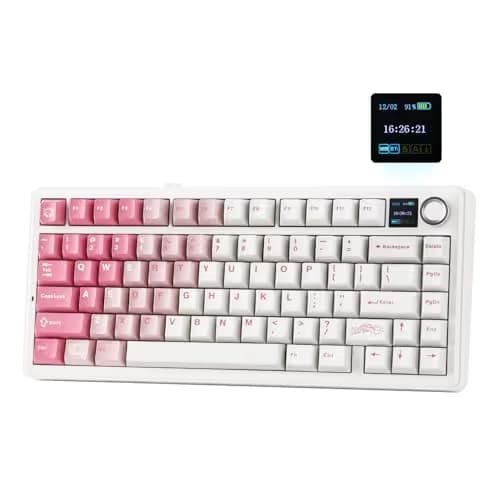 AULA F75 MAX Pink White image