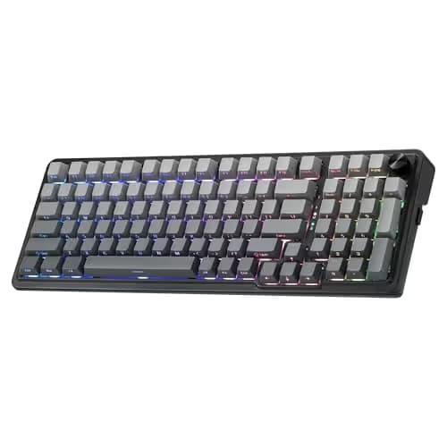 Redragon K686 PRO 98 Keys Wireless Gasket RGB Gaming Keyboard, 3-Mode PBT Mechanical Keyboard w/Hot-Swap South-Facing RGB Socket, Dedicated Knob Control & 5-Layer Noise Dampening, Gradient PBT Keycaps main image