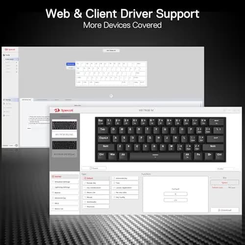 Redragon K617 HE Rapid Trigger Gaming Keyboard Black - Strap image