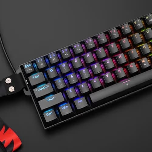 Redragon K617 HE Rapid Trigger Gaming Keyboard Black - Strap image