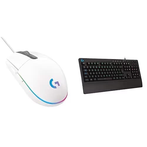 Logitech G203 Wired Gaming Mouse + G213 Prodigy Gaming Keyboard Bundle - White main image