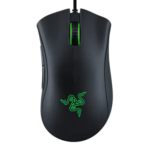 Razer DeathAdder Essential Gaming Mouse: 6400 DPI Optical Sensor - 5 Programmable Buttons - Mechanical Switches - Rubber Side Grips - Classic Black,(Pack of 10) image