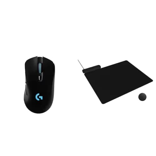 G703 Lightspeed Wireless Gaming Mouse + Powerplay 2 Wireless Charging Mousepad Bundle - Black image