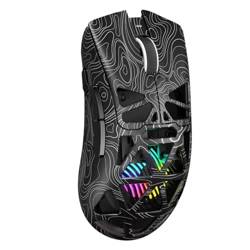 Aula SC620 Wireless Gaming Mouse, Tri-Mode 2.4GHz/USB-C/BT5.3 Computer Mouse with 12000 DPI, Programmable Macro Gamer Mouse with Rapid Fire Key, RGB Light Gaming Mice for PC/Laptop/Mac image