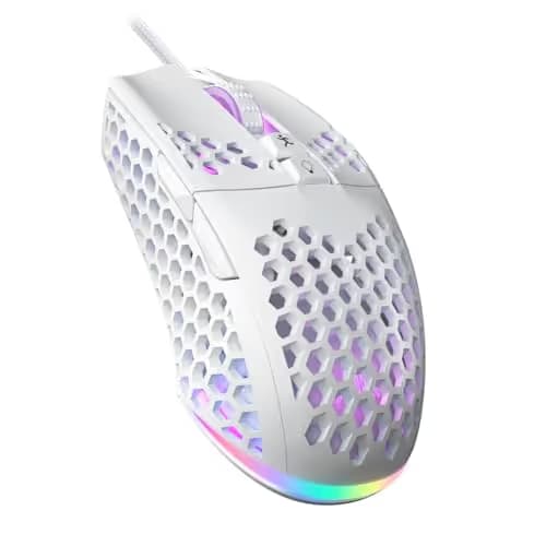SOLAKAKA SM900 Gaming Mouse Wired with RGB,Adjustable 12800 DPI Wired Gaming Mouse with Side Buttons,Computer Mouse for Laptop/PC,White main image