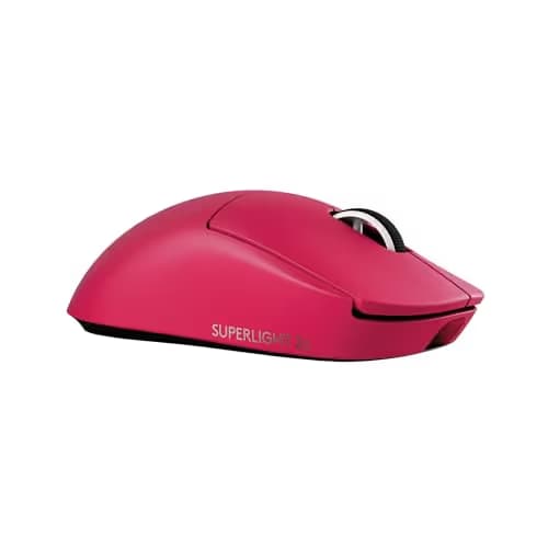 Pro X Superlight 2c Wireless Gaming Mouse: 51g Compact Mini Size, Symmetrical Shape, <8 kHz Polling, 44K DPI, PowerPlay Wireless Charging Supported, USB-C, 5 Programmable Buttons, For PC/Mac - Magenta main image