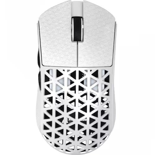 ATTACK SHARK R5 Ultra 8K Carbon Fiber Wireless White With Grip Tape image