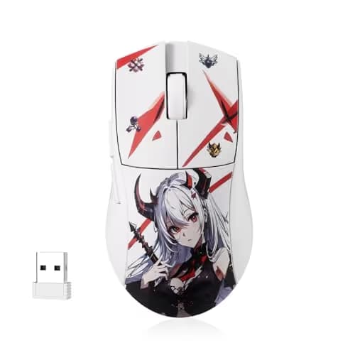 Redragon M916AK PRO 3-Mode Anime Gaming Mouse, 42G Ultra-Light 26K DPI Gaming Mouse w/Ergonomic Natural Grip Build, Full Programmable Buttons, Software Supports DIY Keybinds & DPI main image