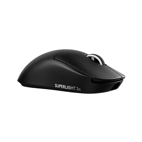 Pro X Superlight 2c Wireless Gaming Mouse: 51g Compact Mini Size, Symmetrical Shape, <8 kHz Polling, 44K DPI, PowerPlay Wireless Charging Supported, USB-C, 5 Programmable Buttons, For PC/Mac - Black image