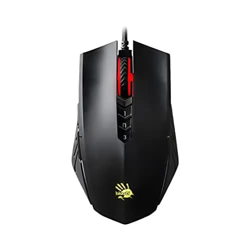 Bloody A70x Optical Gaming Mouse with Light Strike (LK) Switch & Scroll - Fully Programmable and Advance Macros (A70x-MatteBlack) image