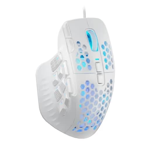 SOLAKAKA SM809 Gaming Mouse for MMO,24000 DPI,16 Programmable,RGB PC Gaming Mice,White main image