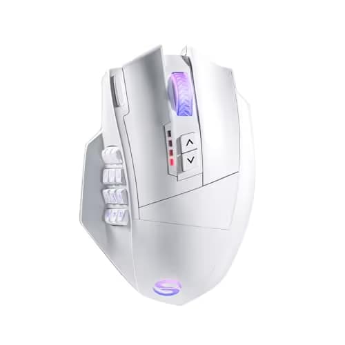 UtechSmart Venus Pro Wireless MMO Gaming Mouse, 16,000 DPI Optical Sensor, 2.4 GHz Transmission Technology, Ergonomic Design, 16M Chroma RGB Lighting, 16 Programmable Buttons, Up to 70H image