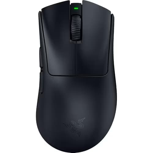 Razer DeathAdder V4 Pro Wireless Gaming Mouse: 56g Lightweight - HyperSpeed Wireless Gen-2 - Optical Scroll Wheel - Optical Switches Gen-4 - Focus Pro 45K Sensor Gen-2 - Up to 150 Hr Battery - Black main image