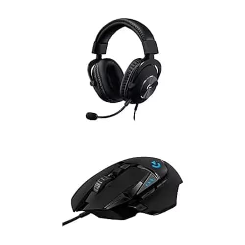 Logitech G502 HERO Wired Gaming Mouse + G Pro X Gaming Headset Bundle - Black image