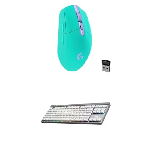 Logitech G305 Lightspeed Wireless Gaming Mouse (Mint) + G515 TKL Wireless Gaming Keyboard (Tactile, White) Bundle main image