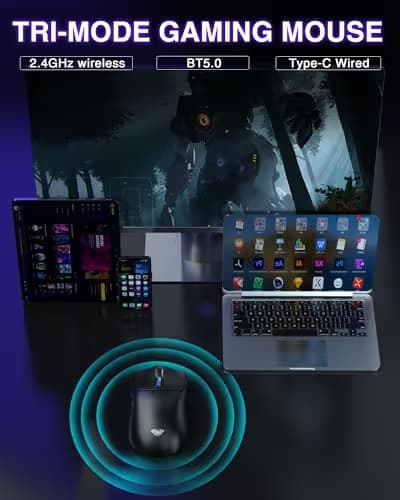 AULA SC580 Wireless Gaming Mouse Black image