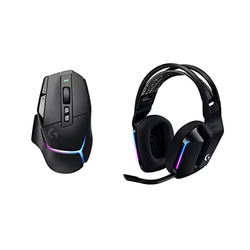 Logitech G502 X Plus Lightspeed Wireless Gaming Mouse + G733 Lightspeed Wireless Gaming Headset - Black image