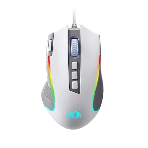 Redragon M612 Predator RGB Gaming Mouse Grey and White main image