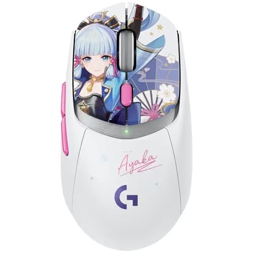 Logitech G309 Lightspeed Wireless Gaming Mouse, Lightweight, LIGHTFORCE Hybrid Switches, Hero 25K Sensor, 300+ Hour Battery Life, 6 Programmable Buttons, PC & Mac - Genshin Impact Limited Edition image
