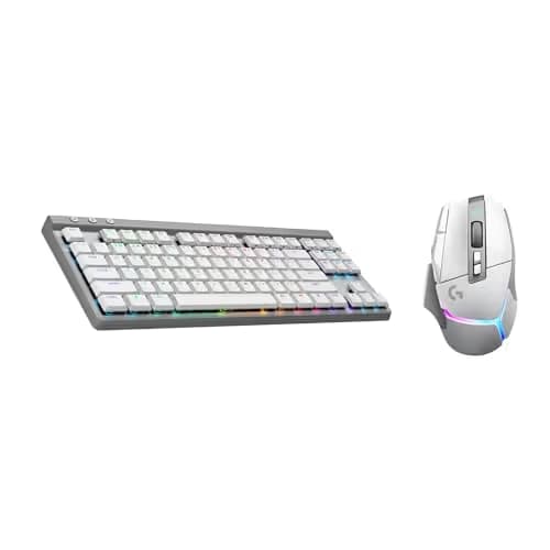 Logitech G502 X Plus Lightspeed Wireless Gaming Mouse + G515 TKL Wireless Gaming Keyboard (Tactile) Bundle: White image