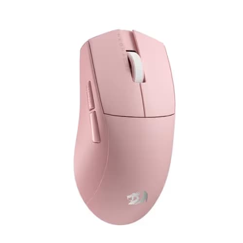 Redragon M916 PRO 3-Mode Wireless Gaming Mouse, 55G Ultra-Light 26K DPI Mouse w/Ergonomic Natural Grip Build, Full Programmable Buttons, Software Supports DIY Keybinds & DPI (1K Hz, Pink) main image