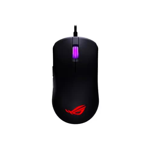 ASUS ROG Harpe Mini Core Wired Gaming Mouse – Wired USB, Small Compact Design, Right-Handed, 52g Lightweight, 12K DPI, Pro-Approved, Gear Link Web-Based Configuration, PC/Mac Support - Black image