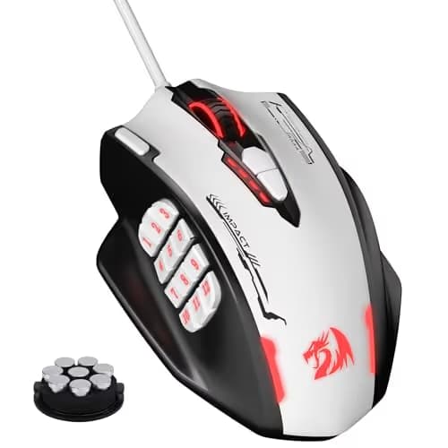 Redragon M908 Impact RGB Black & White main image
