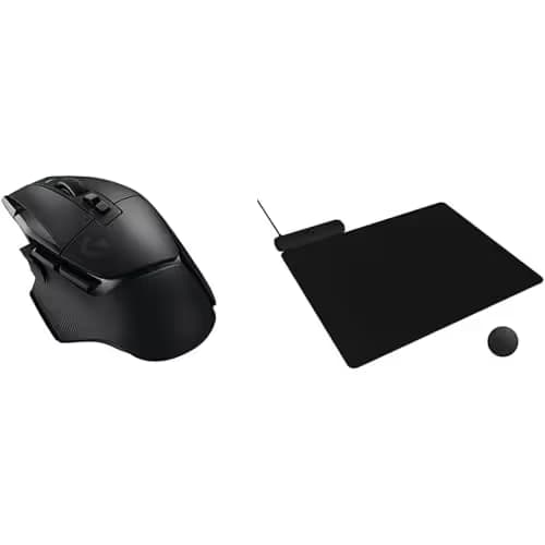 Logitech G502 X Lightspeed Wireless Gaming Mouse + Powerplay 2 Wireless Charging Mouse Pad Bundle - Black image