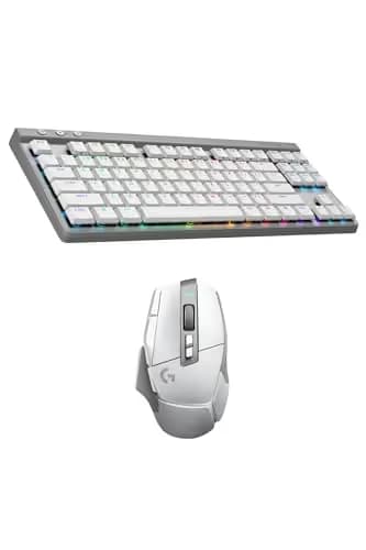 Logitech G502 X Lightspeed Wireless Gaming Mouse + G515 TKL Wireless Gaming Keyboard (Tactile) Bundle: White image