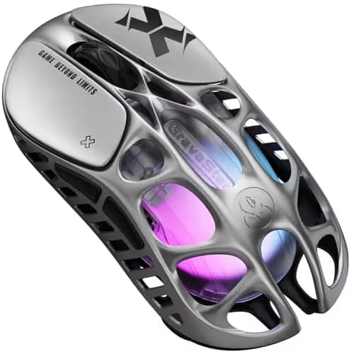 GravaStar Mercury X Wireless Gaming Mouse Interstellar Silver main image