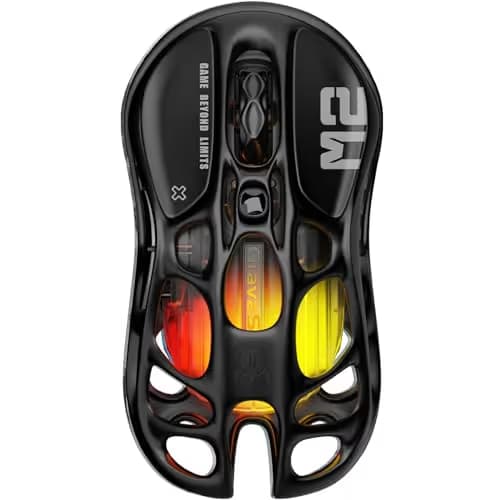 GravaStar Mercury M2 Wireless Gaming Mouse with 26,000 DPI, PAW3395DM Sensor -79g Lightweight Hollowed-Out Design -5 Programmable Buttons -5 Dynamic Lightsync RGB main image