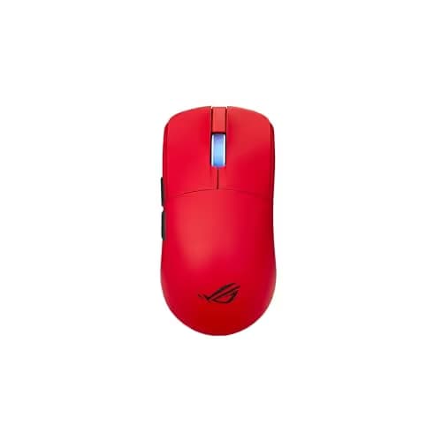 ASUS ROG Harpe II Ace Wireless Esports Gaming Mouse – Pro-Tested, Right-Handed, 48g Lightweight, Tri-Mode Connectivity, 42K DPI, 8K Polling, 101Hr Battery, Web-Based Tool, PC/Mac Support – Lava Red image