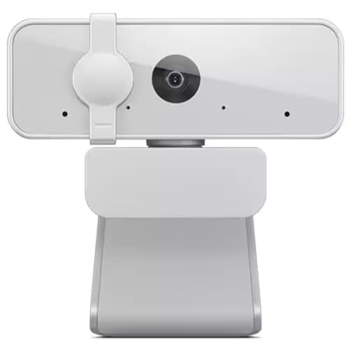 Lenovo HD 1080p Webcam (300 FHD) - Monitor Camera with 95° Wide Angle, 360° Rotation Pan & Tilt, Dual Microphones – Attachable Desktop Cam with Privacy Shutter for Remote Work, Streaming & Gaming main image