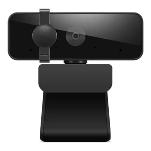Lenovo 310 FHD Webcam, 1080p, FHD Resolution @30 FPS, Plug-and Play USB Connectivity, 1.8M Cable, 2 Integrated Microphones, External Privacy Shutter, Black image