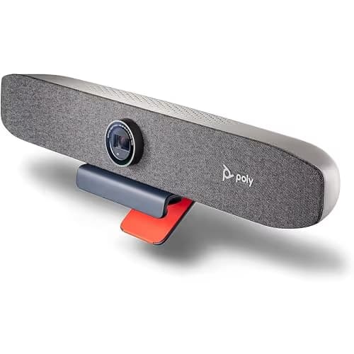 Poly Studio P15 Personal Video Bar (Plantronics + Polycom) - 4K Video Quality - Camera, Microphones & Speaker Solution with Premium Audio & Video - Certified for Zoom and Teams image