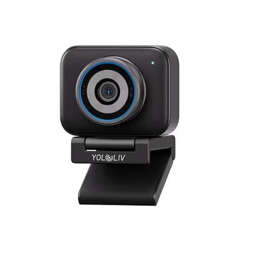 YOLOLIV YoloCam S3, 4K Streaming Webcam, DSLR-Like Control, Cinematic Effects, 4X Zoom, HDR, Uncompressed Video, Optimized PD AutoFocus | USB-C for PC & Mac image