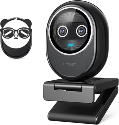 EMEET Piko+ (Piko Plus), World’s 1st Dual-Camera AI-Powered 4K Webcam, 1/2.55'' Sony Sensor, 3 Mics&3 Sound Modes, Panda Magnetic Privacy Cover, USB C-C&C-A, Ideal for Livestreamers main image