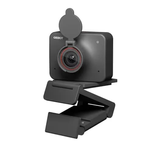 OBSBOT Meet AI-Powered 4K Webcam, AI Framing & Autofocus, Webcam with Microphone, Background Bokeh, 60 FPS, HDR Low-Light Correction, Beauty Mode, Webcam for PC, Streaming, Conference, Gaming, etc. main image