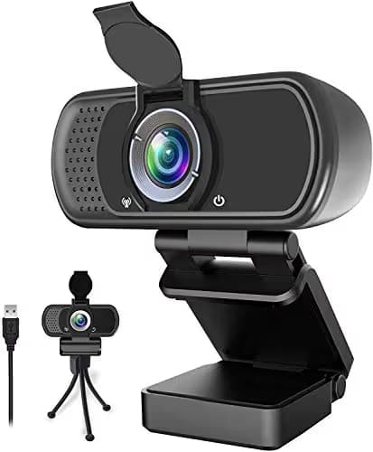Webcam HD 1080p ,Live Streaming HD Camera with Stereo Microphone, PC Desktop or Laptop USB Webcam with 110 Degree View Angle, for Switch 2,Video Calling, Recording, Conferencing, Streaming, Gaming main image