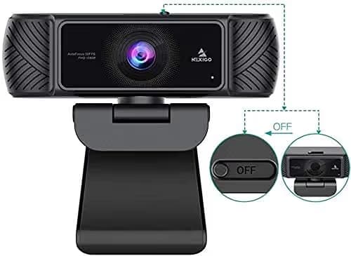 NexiGo N680 1080P Business Webcam with Microphone, Software and Privacy Cover, AutoFocus, Streaming USB Web Camera, for Online Class, Zoom Meeting Skype Facetime Teams, PC Mac Laptop Desktop image