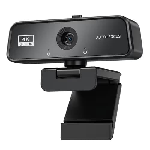 cbeyook Basic 4K Autofocus Webcam, 90° Wide Angle Computer Camera with Adjustable Monitor Clip, Built-in Mic & Plug and Play for Windows Mac, Perfect for Zoom Meetings & Remote Work main image