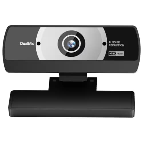 24MP 4K Ultra HD Web Camera with Microphone, USB Computer Camera for PC, Laptop, Mac, Plug and Play Desktop Web Cam for Streaming, Zoom, Teams, 4K Webcam with Auto Light Correction & Wide Angle main image