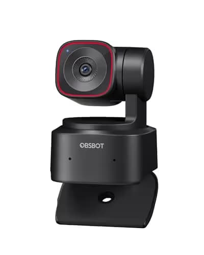 OBSBOT Tiny 2 Lite 4K Webcam for PC, AI Tracking PTZ Streaming Camera with 1/2" Sensor, Gesture Control, 60 FPS, HDR, Microphones, Web Camera for Desktop Computer, Laptop, Meeting, Video Calls, etc. main image
