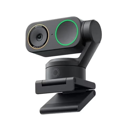 Insta360 Link 2 Pro – 4K PTZ Webcam for PC/Mac, 1/1.3” Sensor, Low-Light, AI Tracking, HDR, Directional Noise-Canceling Mics, Supports Stream Deck, Zoom, Teams, Twitch for Streaming or Meetings main image