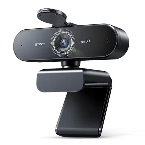 EMEET NOVA 4K Webcam for PC - Ultra 4K HD, PDAF Autofocus, Dual Omnidirectional Mics, 73° FOV, Auto Light Correction, USB-A, Privacy Cover, Ideal for High-End Business Meetings&Live Streaming main image