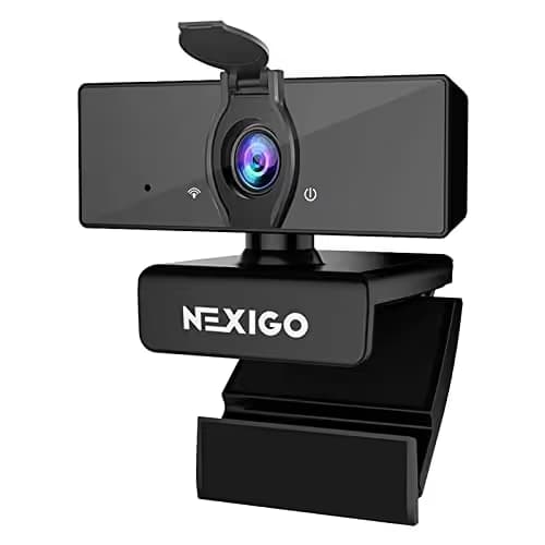 NexiGo N660 1080P Business Webcam, Dual Microphone & Privacy Cover, USB FHD Web Computer Camera, Plug and Play, for Zoom/Skype/Teams/Webex, Laptop MAC PC Desktop main image