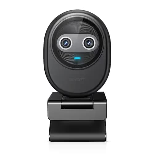 EMEET Piko 4K Webcam for Streaming, World’s 1st Dual-Camera AI-Powered 4K Camera w/AI Autofocus, 3 Mics Array&3 Sound Modes, USB Webcam with Clip, Great for Streaming, Desk Setup main image