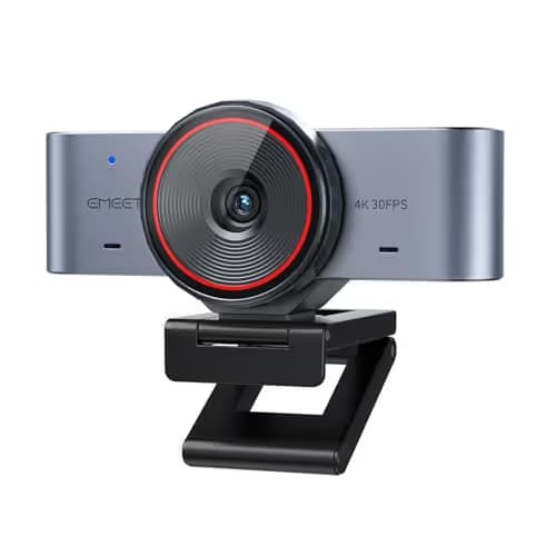 EMEET C960 Ultra 4K Webcam for Mac & PC, 1.5" Larger Sensor, Metal Body, 0.2s Autofocus, DRC, Whiteboard Mode, Built-in Privacy Cover, 2 Mics, USB Webcam 4K for Meetings, Streaming & Content Creation image