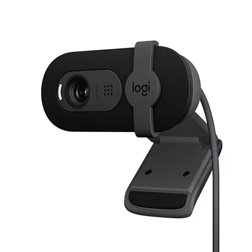 Logitech Brio 101 Full HD 1080p Webcam for Meetings, Streaming, Desktop, Laptop, PC - Built-in Mic, Shutter, Works with Zoom, Microsoft Teams, Nintendo Switch 2’s new GameChat Mode, USB-A,-Black main image